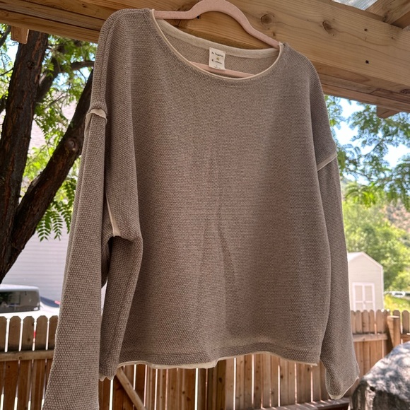 By Together NEW Boxy Oversized T Shirt Hem Top Sweater Sweatshirt Large - Picture 8 of 15